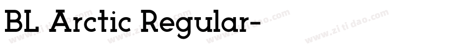 BL Arctic Regular字体转换